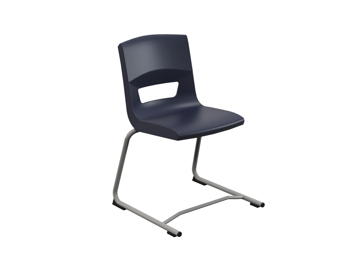 Postura reverse cantilevedr chair for classrom and kitchen grey