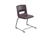 Postura reverse cantilevedr chair for classrom and kitchen iron grey