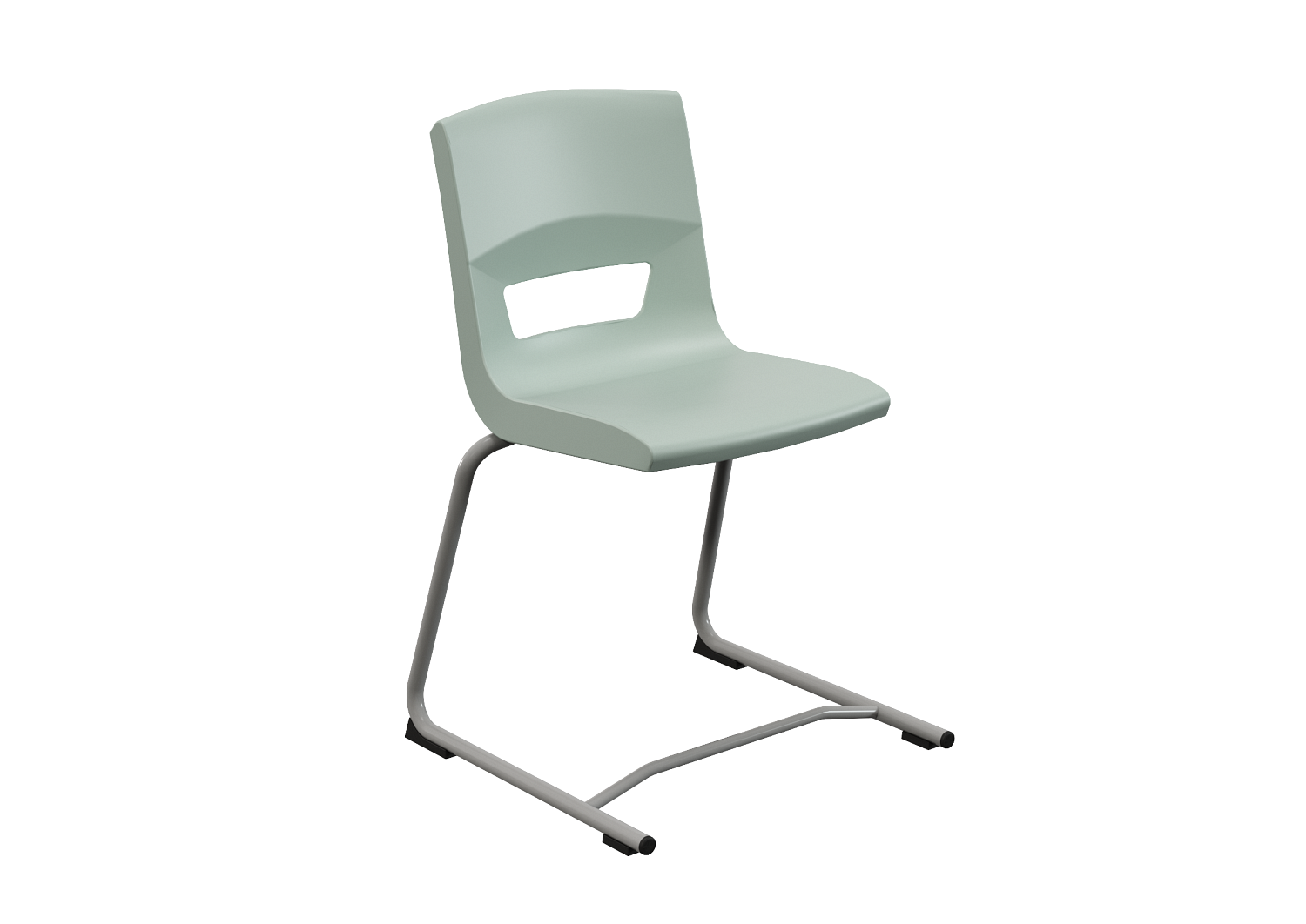 Postura reverse cantilevedr chair for classrom and kitchen haze jade