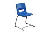 Postura reverse cantilevedr chair for classrom and kitchen ink blue