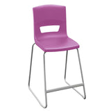 Postura plus high classroom and kitchen chair purple