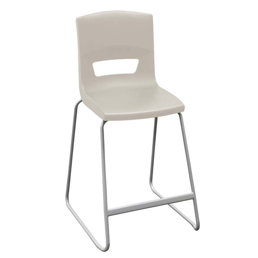 Postura plus high classroom and kitchen chair white
