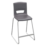 Postura plus high classroom and kitchen chair ash grey