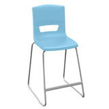 Postura plus high classroom and kitchen chair aqua blue