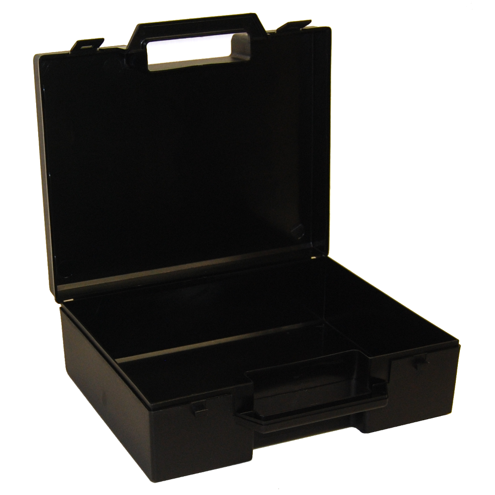 Black Standard Deep Plastic Carry Case (272x241x90mm) from Fuzzy Brands