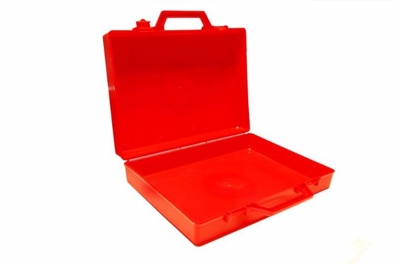 Red Standard Medium Plastic Carry Case (350x284x77mm) from Fuzzy Brands