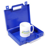 Blue Standard Small Plastic Carry Case (227x192x48mm) from Fuzzy Brands