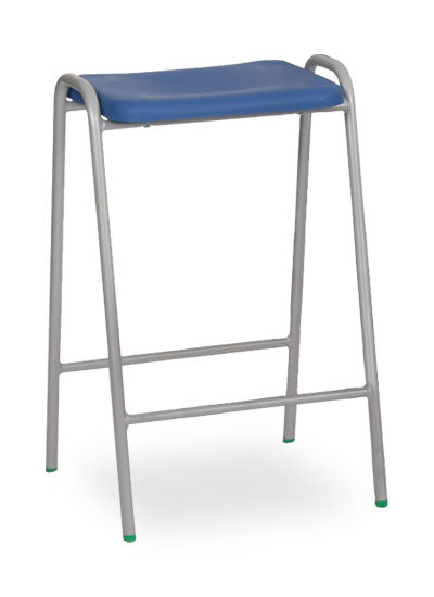 Blue Flat Top Stool