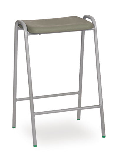 Grey Flat Top Stool