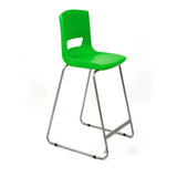 Postura plus high classroom and kitchen chair vibrant greeen