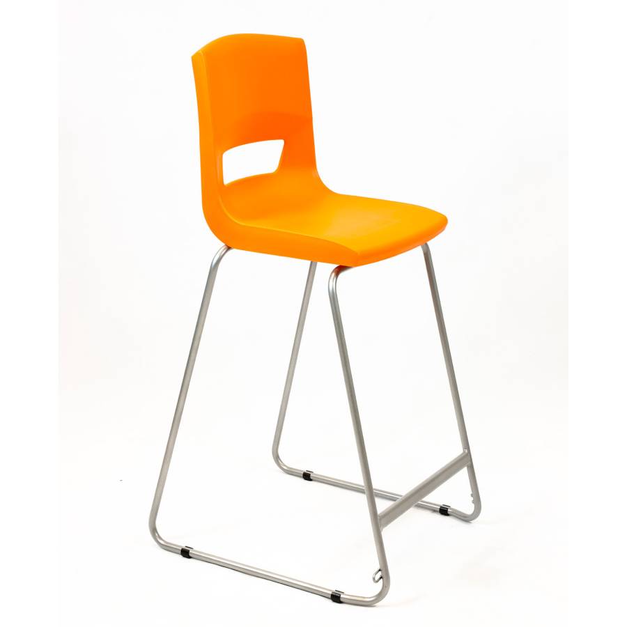 Postura plus high classroom and kitchen chair orange