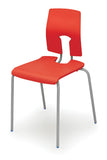 SE classic chair for classroom and kitchen poopy red