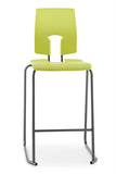 SE classic stool with back for classroom and kitchen
