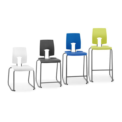 SE classic stool with back for classroom and kitchen